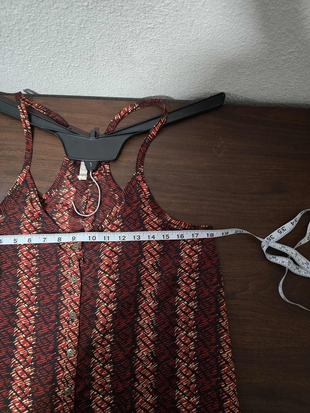 Patterson J. Kincaid Burgundy Patterned Strappy Camisole - Picture 10 of 10